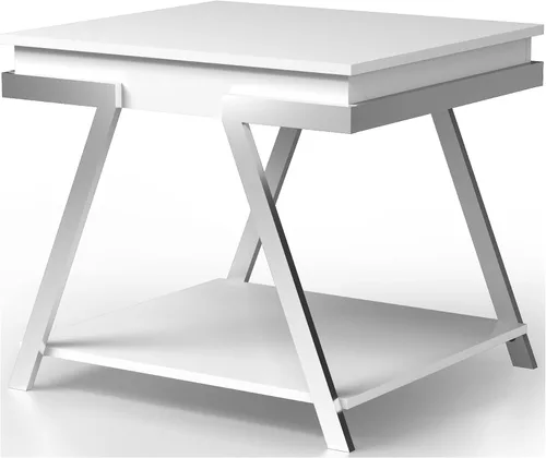 Vista 6 de Furniture of America Gideon - Moderna consola rectangular de madera con 1 cajón y 1 estante, mesa de sofá para sala de estar, pasillo, dormitorio