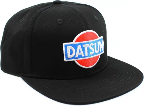 Vista 5 de Datsun - Gorra de béisbol diseño de ala plana color negro