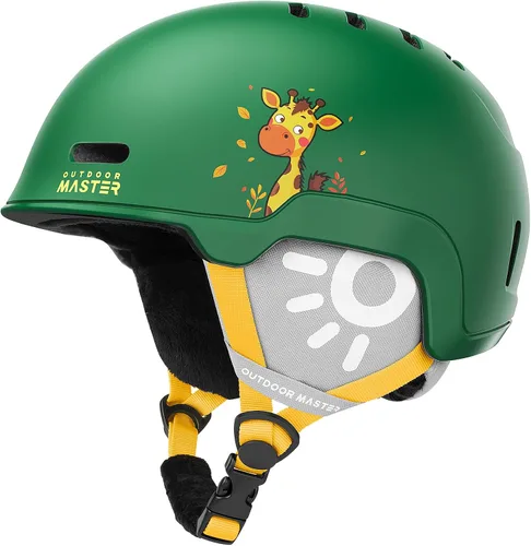 Vista 11 de OutdoorMaster Casco de Snowboard para Niños y Niñas - Carcasa de PC Duradera, Espuma EPS y 12 Rejillas de Ventilación, Ajuste con Dial Ajustable