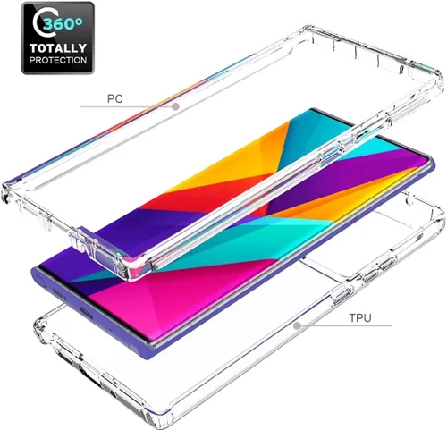 Vista 3 de Funda compatible con Galaxy Note 20 Ultra 5G, SM-N986U con protector de pantalla de vidrio templado, cuerpo completo, a prueba de golpes