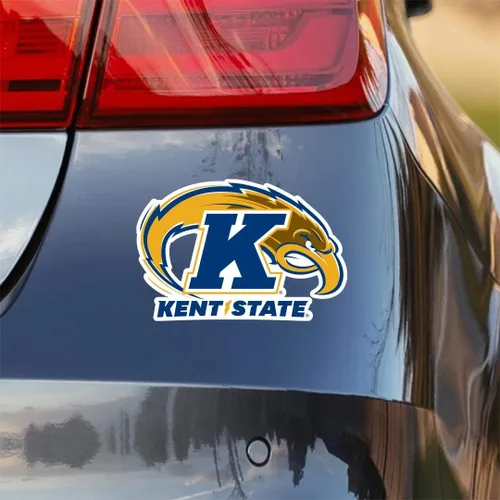 Vista 3 de Kent State University Golden Flashes NCAA - Adhesivo para parachoques con logotipo principal