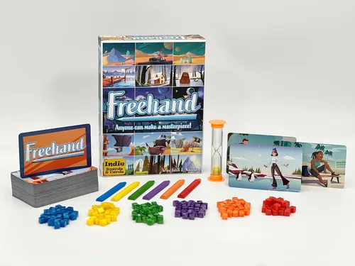Vista 4 de Freehand by Indie Boards & Cards, juego de mesa para fiestas