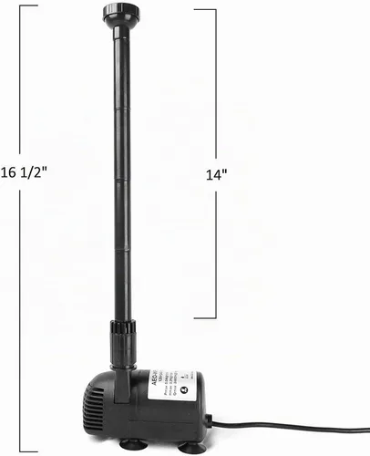 Vista 7 de Bomba de agua sumergible sin escobillas de 12V - 24V DC, 410GPH, para fuente solar, estanque de peces y acuario