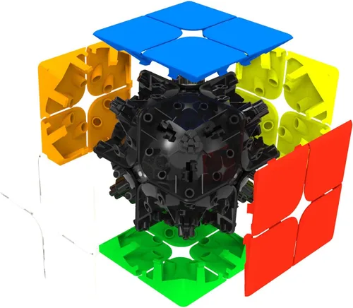 Vista 3 de GAN 249 V2, cubo mágico de 2x2 Gans Mini Cube Puzzle juguete 2x2x2 de 49mm (sin calcomanías)