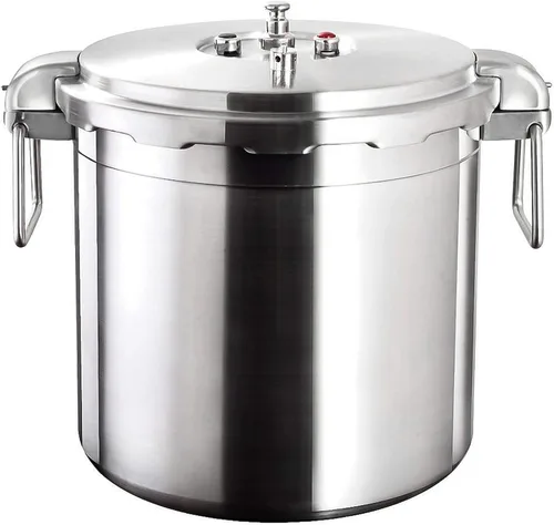 Vista 10 de Buffalo Olla a presión de acero inoxidable de 8 cuartos de galón – Olla pequeña para conservas con tapa para el hogar, uso comercial, olla a presión