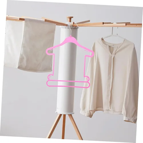 Vista 6 de CHILDWEET Perchas para pantalones, 10 piezas, colgador de trajes, juego de bebé, ropa para niños, ropa de plástico para niños pequeños para armario