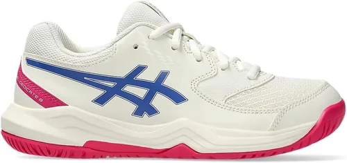 Vista 5 de ASICS Kid's Gel-Dedicate 8 GS Tennis Shoes Crema Cobalto Oscuro