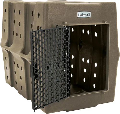 Vista 12 de Dakota 283 Crate - Cajón canino resistente y duradero, perrera económica (oliva, grande)