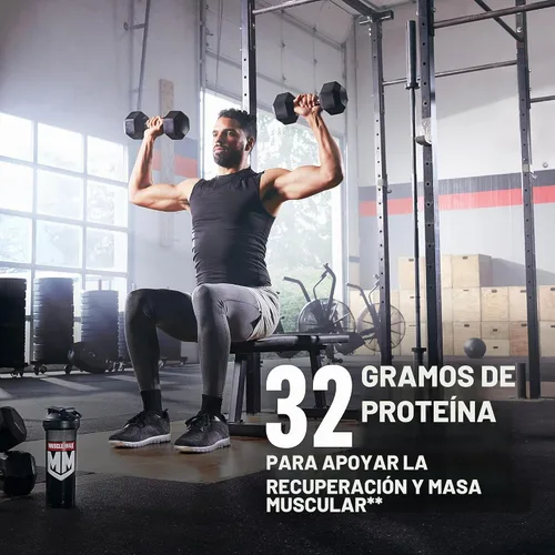 Vista 4 de Muscle Milk Gainer Proteína en Polvo, Crema de Vainilla, 32g Proteína, 5 Libras