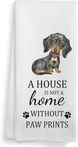 Vista 32 de Basset Hound Dog - Juego de 2 toallas de cocina y paños de cocina, decoración de perro, regalos de Basset Hound para mujeres, 16 x 24 pulgadas
