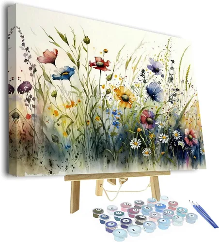 Vista 11 de TUMOVO Pintura por números para adultos, Golden Retriever, pintura por números, pintura acrílica DIY para adultos y niños, pintura por números niños