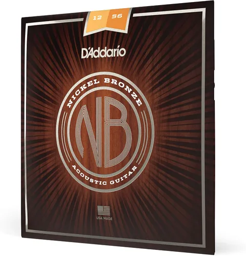 Vista 10 de D'Addario NB1152 cuerdas de guitarra acústica de bronce de níquel, luz personalizada, paquete de de 1