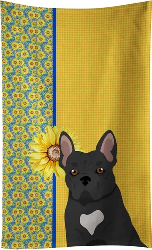 Vista 29 de Caroline's Treasures WDK5313KTWL - Toalla de cocina con diseño de girasoles de verano, color negro y tostado, Airedale Terrier, toalla de mano