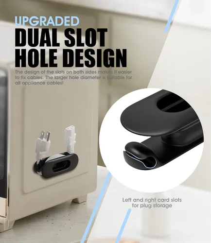 Vista 4 de Organizador de cables para electrodomésticos, soporte plegable de gran capacidad mejorado para electrodomésticos de cocina, mezclador, licuadora