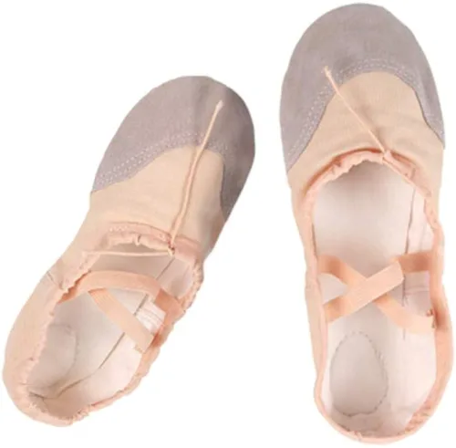 Vista 2 de ONDIAN CHUNCIN - Ballet Dancing Shoes Ballet Slippers Pilates Shoes Yoga Shoes Dance Gymnastics Shoes for Dancer Children Adults Size 26