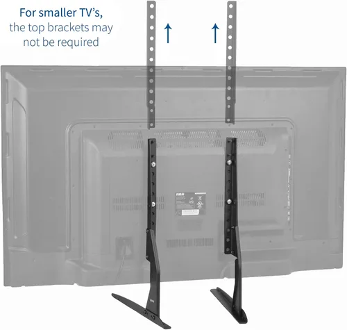 Vista 9 de VIVO - Soporte de mesa universal para televisores de pantalla plana LCD de 27 a 55 pulgadas T.V.