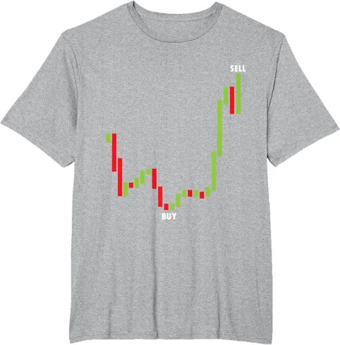 Vista 33 de Funny Day Trading Comprar Baja Venta Alta Stock Trading Camiseta Negro