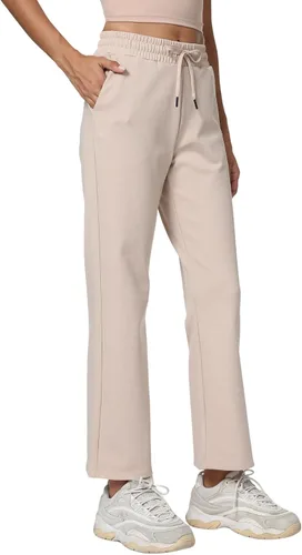 Vista 4 de Haowind Pantalones deportivos para mujer con bolsillos, ligeros, para entrenamiento, atletismo, correr, gimnasio, descanso, pantalones casuales