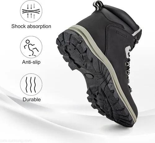 Vista 4 de ZASEPY Hiking Boots Men Work Boots for Men Comfortable & Waterproof & Non-Slip Men's Hiking Boots Trekking Camping Backpacking