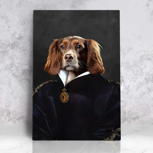 Vista 26 de Awesometik Impresión en lienzo personalizada retrato real de mascota a partir de foto, retrato personalizado del Renacimiento, retratos, retratos 20