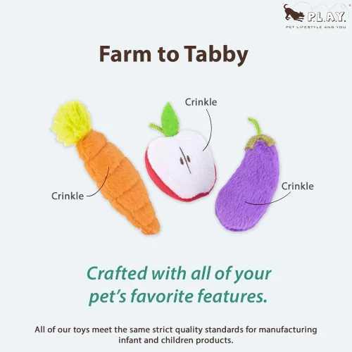 Vista 2 de P.L.A.Y. PET Lifestyle and You Feline Frenzy Farm to Tabby - Juguete chirriante para gatos