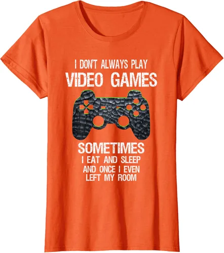 Vista 67 de Funny Gamer Video Games - Camiseta para niños y adolescentes, ajuste clásico, color negro, mezcla de algodón, Negro