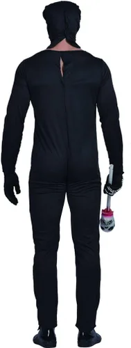 Vista 4 de EraSpooky - Disfraz de esqueleto de Halloween para hombre