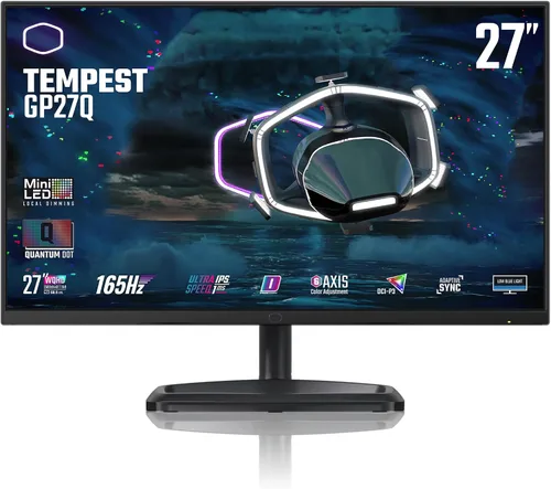 Vista 15 de Cooler Master Monitor curvo de 27 pulgadas sin marco 240Hz FHD 1920 x 1080 para computadora de escritorio, VA 8 bits con punto cuántico, 0.5 ms
