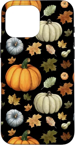 Vista 19 de iPhone 16 Falling Leaves Autumn and Pumpkin Happy Fall Case