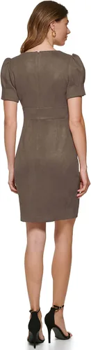 Vista 2 de DKNY Vestido de manga abombada para mujer