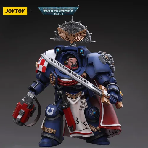 Vista 4 de JOYTOY Warhammer 40,000 figuras de acción 1/18 Ultramarines Terminator Captain Collection Model Figures (4.88 pulgadas)