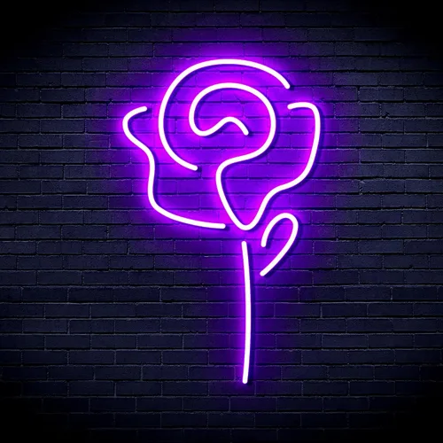 Vista 30 de ADVPRO Rose Flex Silicone LED Neon Sign - Blue - st16s32-fnu0034-b