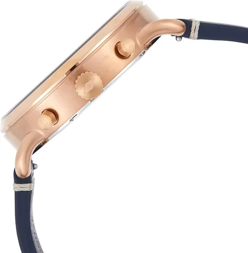 Vista 3 de Fossil Commuter - Reloj de cuarzo para hombre de acero inoxidable y piel, estilo casual