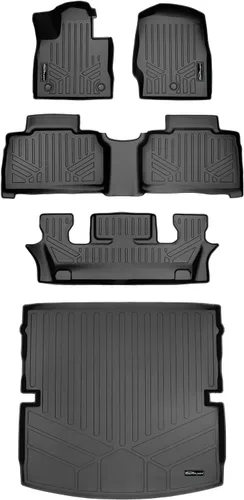 Vista 7 de SMARTLINER Juego de alfombrillas personalizadas de 3 filas compatibles con Ford Explorer 2020-2023 Ford Explorer 2022 - 2025
