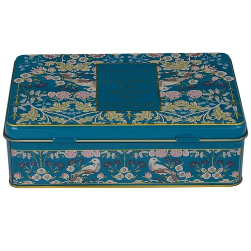 Vista 8 de Nuevo té inglés Song Thrush Tea Sampler Lata con 72 bolsas de té negro Desayuno inglés + mezclas Earl Grey