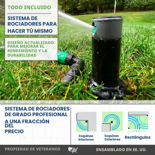 Vista 5 de Rociador ajustable desplegable de 5 pulgadas con conector de manguera rápida, QSK-741