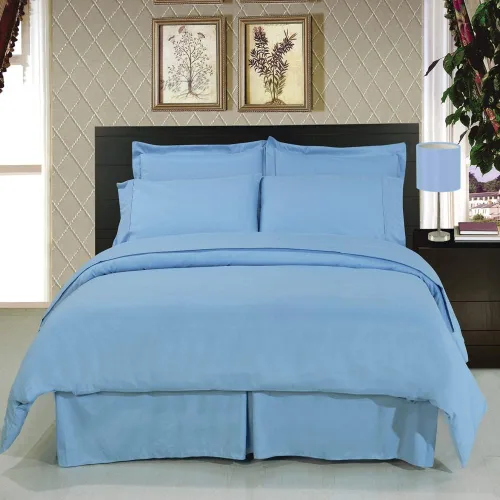 Vista 7 de Royal Hotel Bedding Juego de funda de edredón de algodón, tamaño matrimonial, color negro sólido con relleno de edredón, juego de edredón