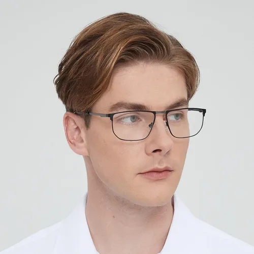 Vista 5 de JF1802 - Gafas graduadas cuadradas para hombre (2.283 in)