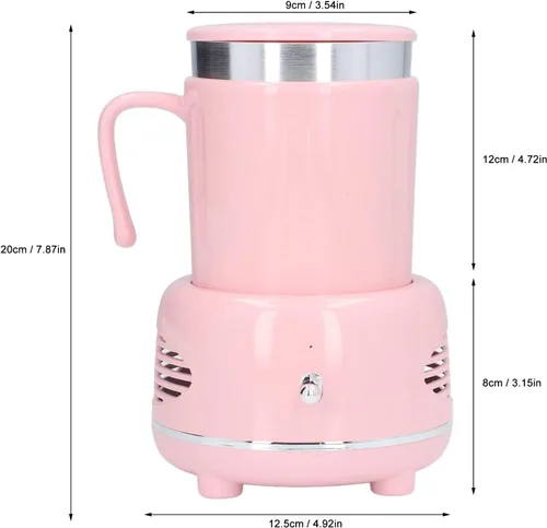 Vista 6 de Calentador de tazas, enfriador de café, calentador de escritorio, calentador de taza inteligente para automóvil, listo en 1 minuto, taza