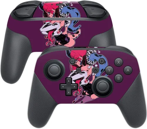 Vista 15 de MightySkins Skin compatible con Nintendo Switch Pro Controller - Alien Battle Funda protectora de vinilo duradera y única Fácil de aplicar