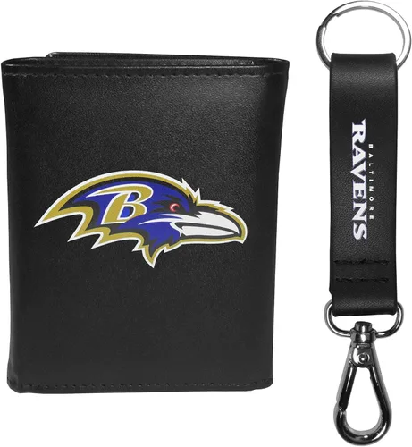 Vista 16 de Siskiyou Sports NFL unisex Tri-fold Wallet & Strap Key Chain