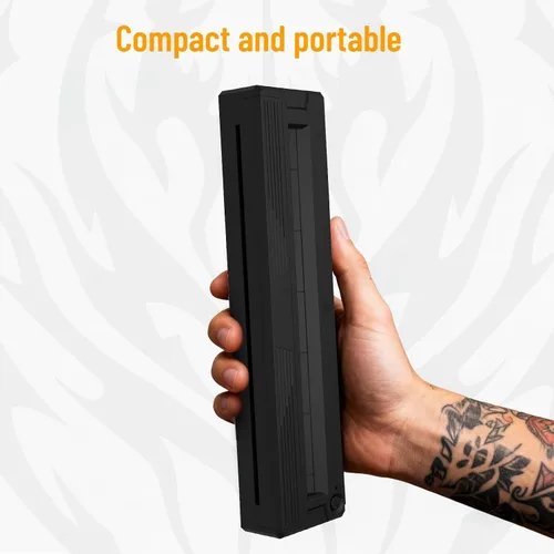 Vista 3 de Impresoras portátiles inalámbricas para viajes, mini impresora térmica Bluetooth sin tinta compatible con Android, iOS y laptop, compatible