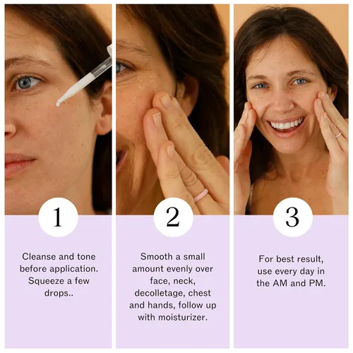 Vista 5 de LilyAna Naturals Corrector de manchas oscuras, removedor de manchas oscuras para la cara, suero facial iluminador para mujeres y hombres