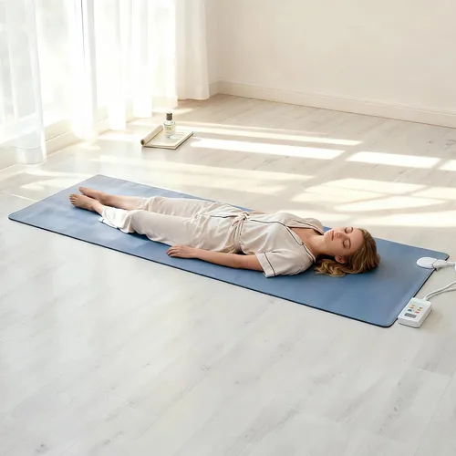 Vista 9 de Alfombrillas Calentadas para Piso, Alfombra Calentada con Temperatura Ajustable y Temporizador de 12 Horas, Alfombra Eléctrica Calentada