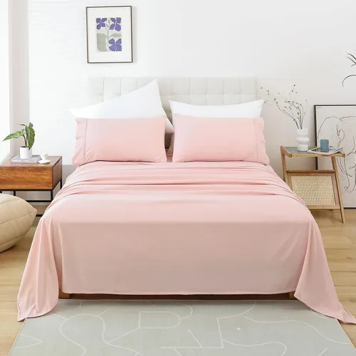 Vista 19 de Whitney Home Textile Juego de Sábanas Twin, Sábanas de Cama de Microfibra Suave de Hotel Tamaño Twin, Bolsillo Extra Profundo, Juego de Sábanas