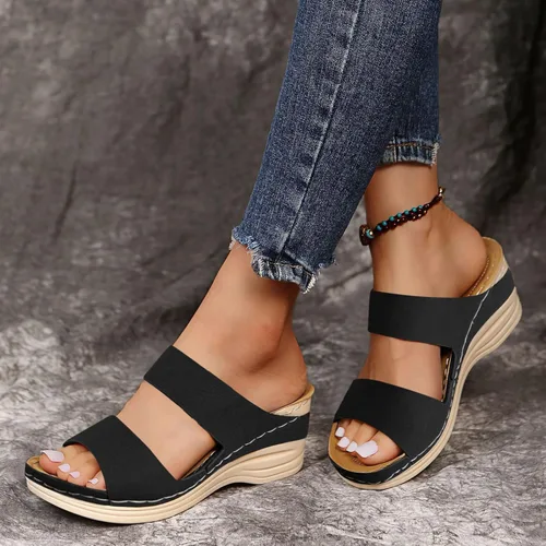 Vista 2 de SBGMoSJ Orthopedic Slides for Women Orthopedic Sneakers Shoes for Men Black Platform Sandals for Women Ortho Sandals for Women Travel Sandals Women