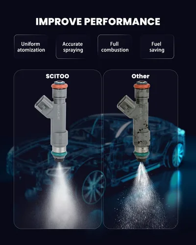 Vista 7 de SCITOO 12 agujeros 8pcs inyectores de combustible para Ford para E-150 4.6L 2011-2014