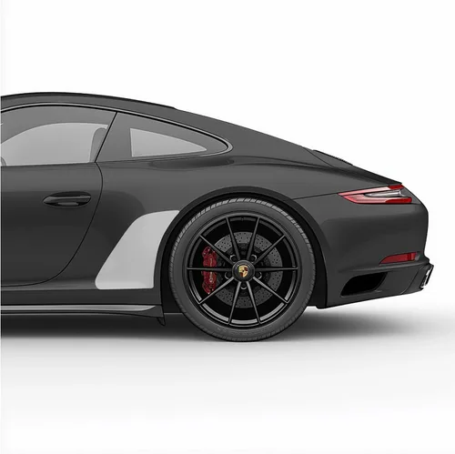 Vista 4 de Adhesivos de vinilo para guardabarros laterales con chip de roca lateral compatibles con Porsche 911 996 997 991 992 (991, azul)