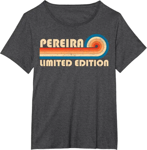 Vista 21 de PEREIRA - Camiseta vintage con apellido retro de los años 80 y 90, Negro