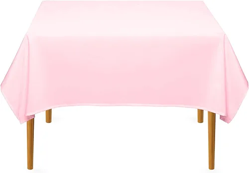 Vista 67 de Pomp - Mantel premium de poliéster con estampado abstracto de 52 x 52 pulgadas cuadradas Tela de fácil cuidado, resistente a arrugas y manchas
